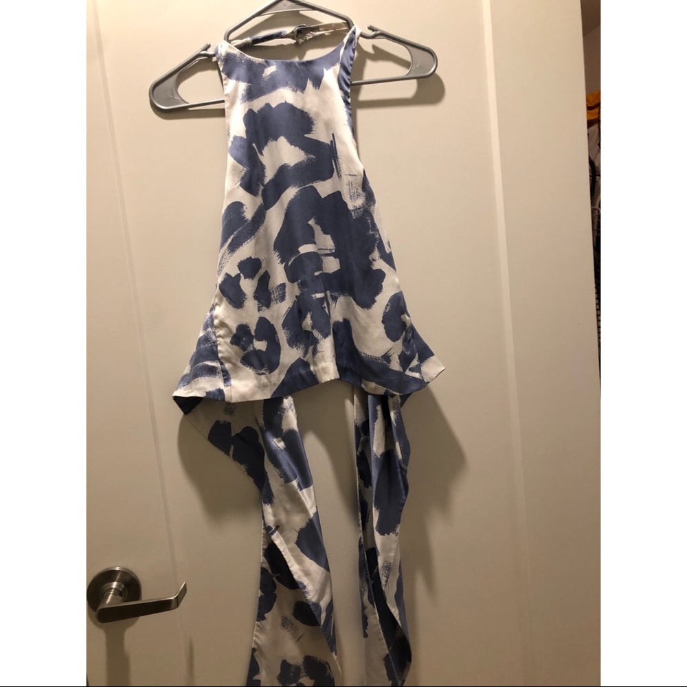 Kendall & Kylie tie dye open back top size xs